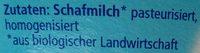 Schafquark Natur Ingredients