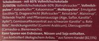 Schoko Linsen Ingredients