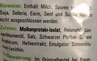 Protein Chips Salt & Black Pepper Ingredients