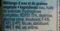 Universelle Schlagcreme Ingredients