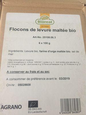 Flocons De Levure Malte Bio