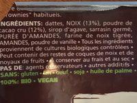 Brawnie Aux Noix Ingredients
