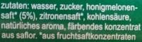 Fritz-limo Melonenlimonade Ingredients