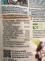 Flocons De Noix De Coco Crue Bio - 300G - Dr. Goerg Ingredients