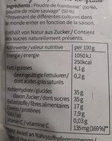 Nu3 Fruchtpulver Pur, Himbeere & Brombeere Ingredients