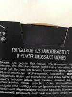 Indisches Chicken Tikka Ingredients