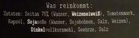 Seitan Aufschnitt Ingredients