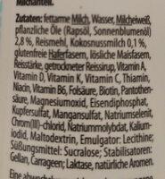 YFood Drink Crazy Coconut Ingredients