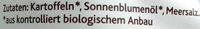 Kesselchips Meersalz Ingredients
