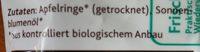 Apfelringe Ingredients