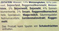 Edeka Eiweibrot Ingredients