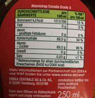 Edeka Bio Ahornsirup Aus Kanada Canada Grade A Ingredients