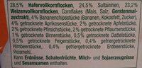 Gut & Gnstig Frchte Msli Ingredients