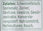 Schwarzwlder Schinken Ingredients