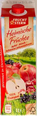 Heimische Frchte Apfel-Kirsch-Schwarze Johannisbeere