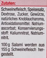 Salami Spianata Ingredients