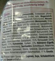 Schinken-kse Baguette Ingredients