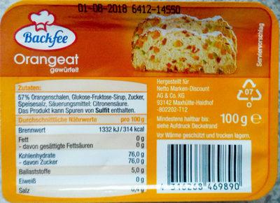 Orangeat Gewrfelt