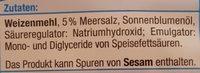 Salzstangen Ingredients