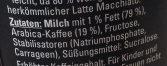 Caf Allegro Latte Macchiato Ingredients