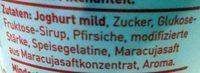 Joghurterzeugnis Pfirsich-Maracuja Ingredients