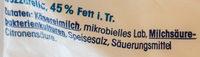 Mozzarella 45 % Fett I. Tr. Ingredients