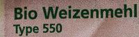 Weizenmehl Type 550 Ingredients