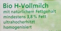 H-Vollmilch Ingredients