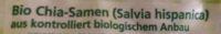 Chia-Samen Ingredients