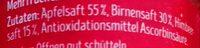 Apfel-Birne-Himbeere-Saft Ingredients
