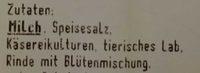 Heublumen Rebell Schnittkse Ingredients