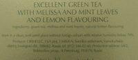 Greenfield Green Melissa Ingredients