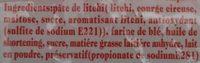 Gteau Au Litchi Ingredients
