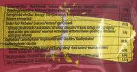 Potato Snack Bacon Nutrition Label