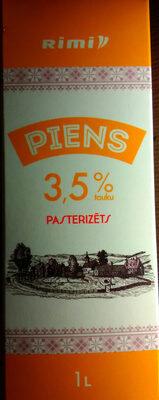 3.5% Piens, Pasterizts