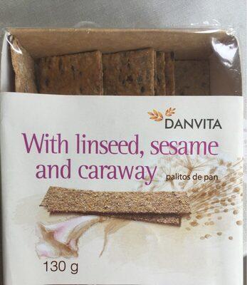 Wheat Crisp Bread With Linseed, Sesame And Caraway