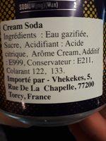 Cream Soda Ingredients