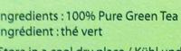 Green Tea Ingredients