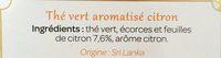 Th Vert Au Citron Ingredients