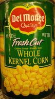 Del Monte Whole Kernel Corn Report Card