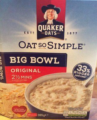 Oat So Simple Big Bowl Original Porridge