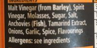 Lea & Perrins Worchester Sauce 290m Ingredients