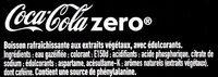 Coca-Cola Zero Ingredients