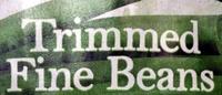 Trimmed Fine Beans Ingredients
