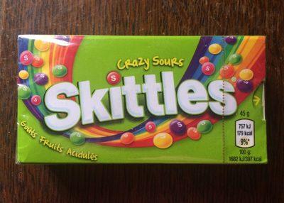 Skittles Crazy Sours Gots Fruits Aciduls