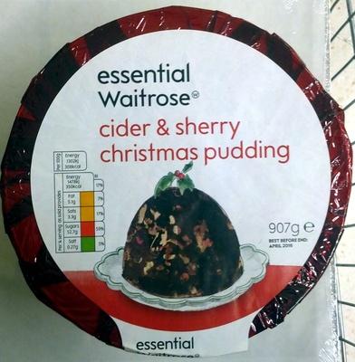 Cider & Sherry Christmas Pudding