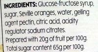 Seville Orange Marmalade No Peel Ingredients