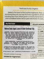 Duchy Sicilian Lemon All Butter Shortbread Ingredients