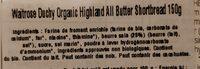 Duchy Organic Highland All Butter Shortbread Ingredients