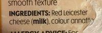 Red Leicester Ingredients